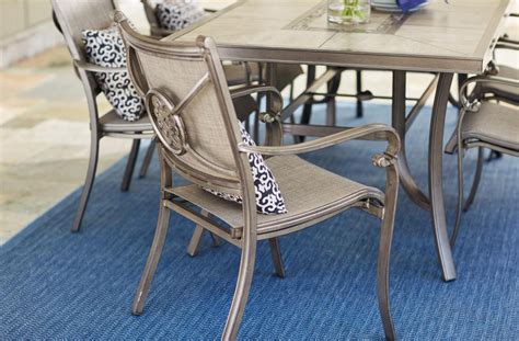 sunbrella sling fabric dining set aluminum|sunbrella fabric dining sets.